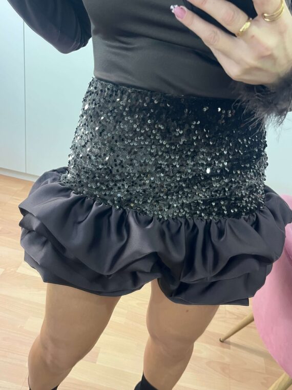 Falda lentejuelas globo