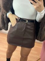 Falda polipiel cinto
