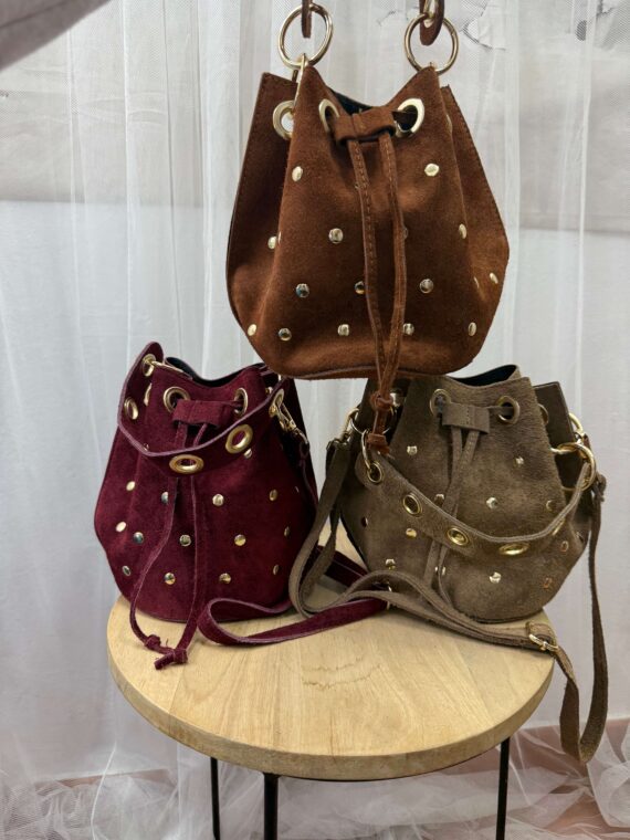 Bolso saquito piel vuelta