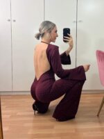 Mono manga larga strass