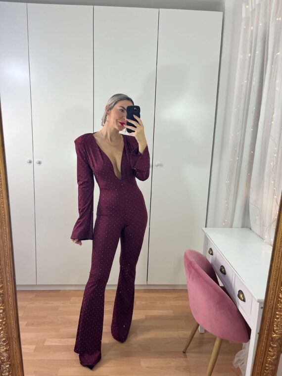 Mono manga larga strass