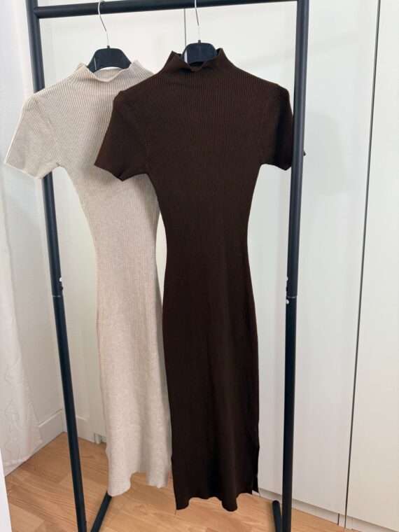 Vestido Canalé manga corta