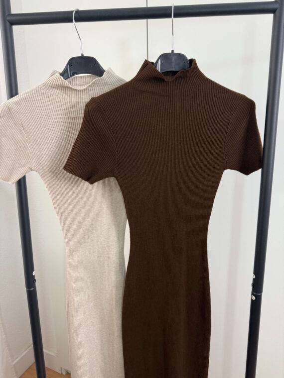 Vestido Canalé manga corta