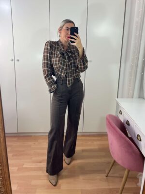 Jean chocolate cinturón