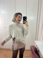 Falda pantalón lentejuelas