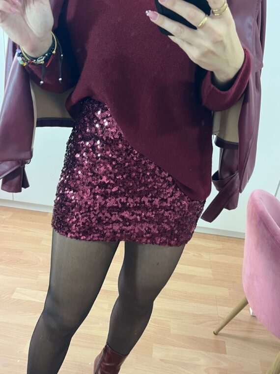 Falda pantalón lentejuelas