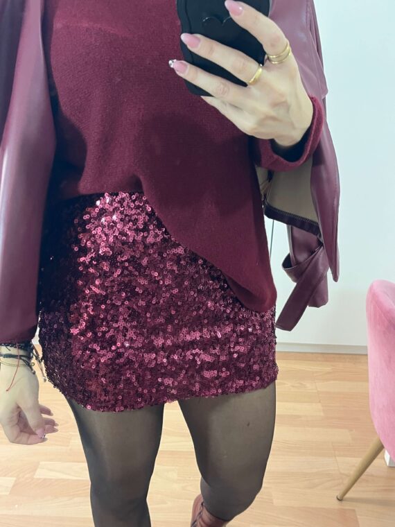 Falda pantalón lentejuelas