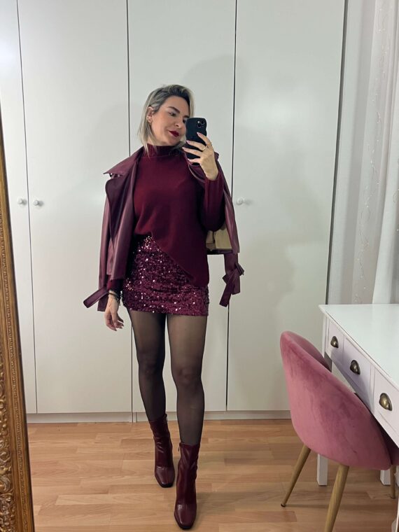 Falda pantalón lentejuelas