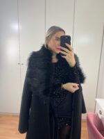 Abrigo largo de pelo