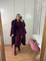 Abrigo largo de pelo