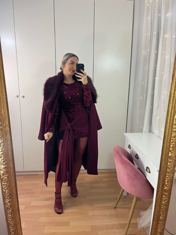 Abrigo largo de pelo