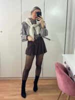 Camisa vichy bordada