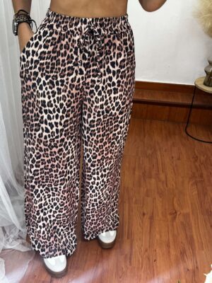 Pantalón fluido animal print