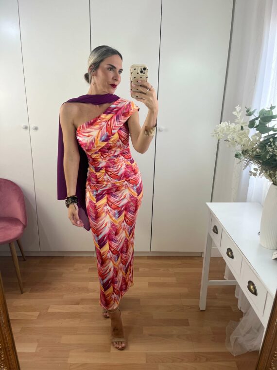 Vestido Formentera coral