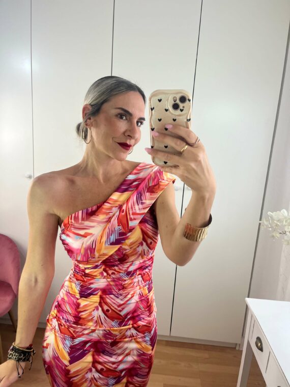 Vestido Formentera coral