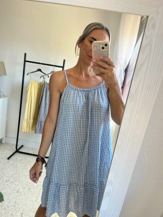 Vestido vichy corto