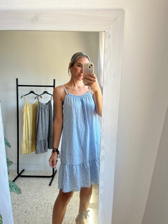 Vestido vichy corto