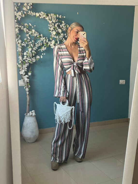 Bolso hilo blanco asita