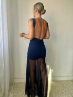 Vestido rosetón