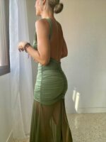Vestido rosetón