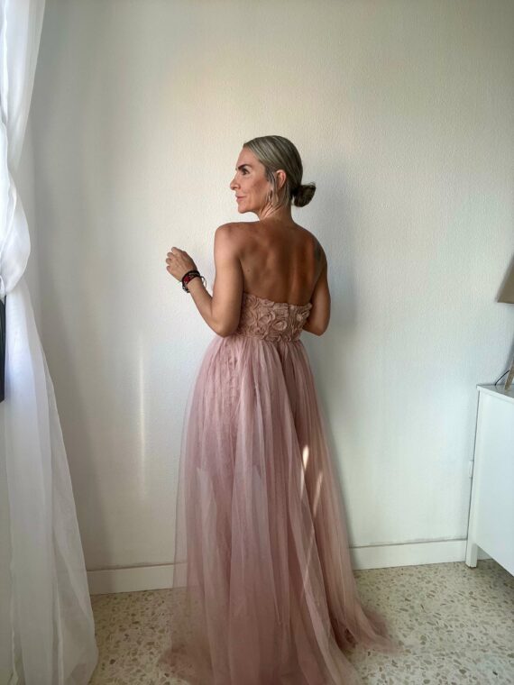 Vestido Princess  rosa