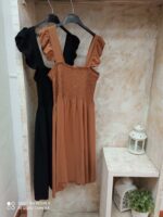 Vestido manga volantes