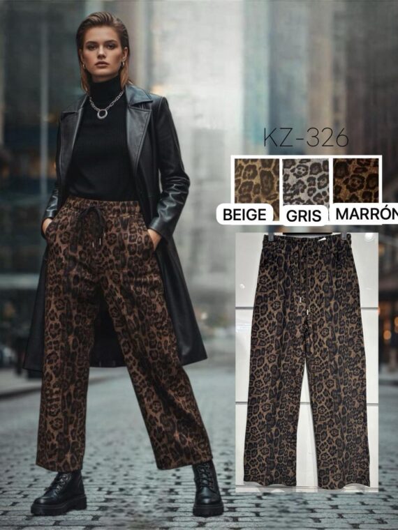 Pantalón animal print cómodo
