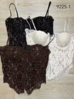 Corsé terciopelo relieve