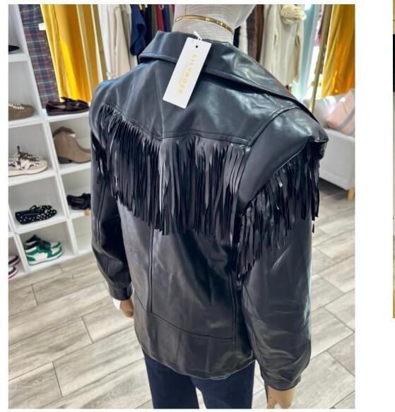 Chaqueta Rolling flecos